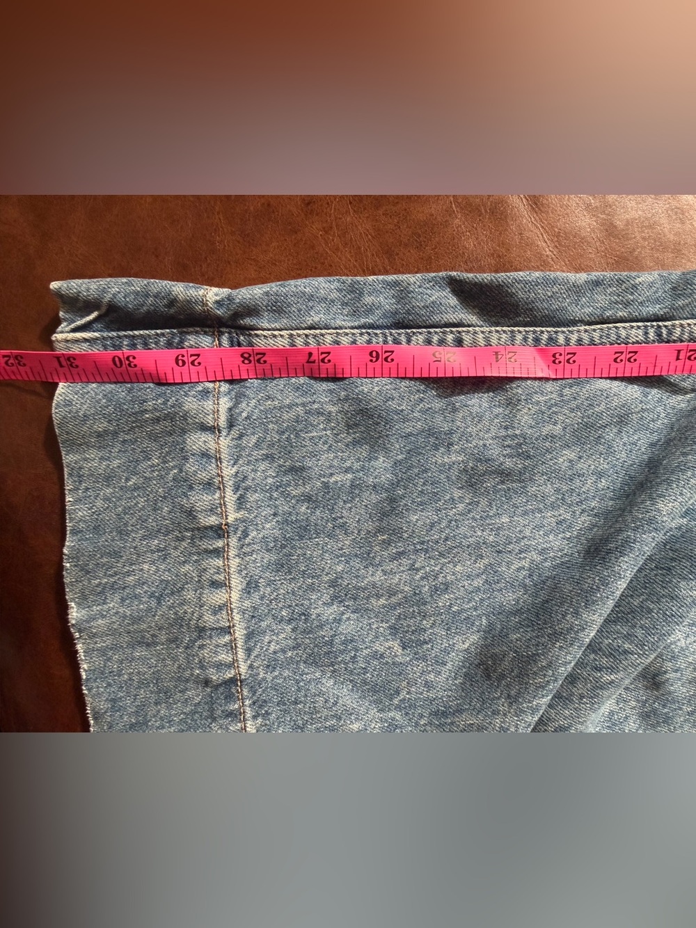 We The Free Medium Blue Denim Jeans with Contrast Stitching - Picture 5 of 9